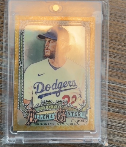 2025 Topps Allen & Ginter #37 Clayton Kershaw — front
