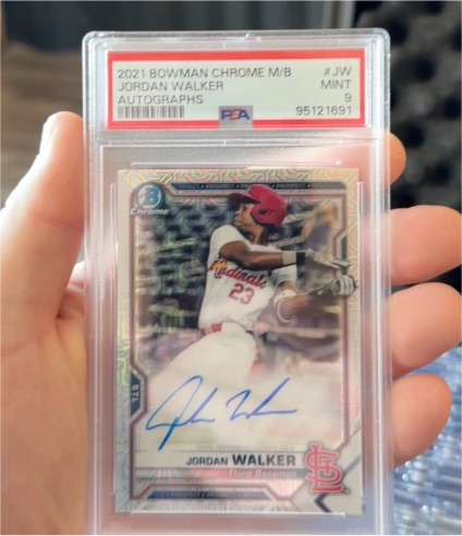 2021 Bowman Chrome Mega Box #JW Jordan Walker Autograph — front