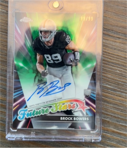 2024 Topps Chrome #FSA-BB Brock Bowers Future Stars — front
