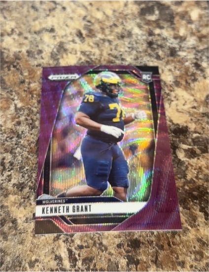 2025 Panini Prizm Draft Picks #62 Kenneth Grant — front
