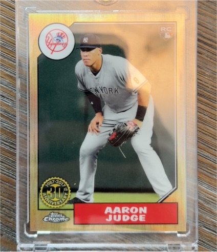 2017 Topps Chrome 1987 #87T-8 Aaron Judge — front