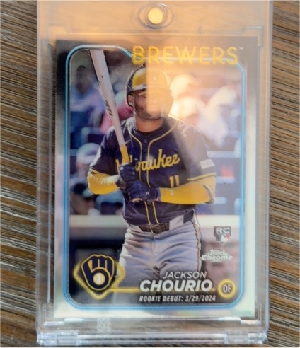 2024 Topps Chrome Update Series #USC30 Jackson Chourio Rookie Debut — front