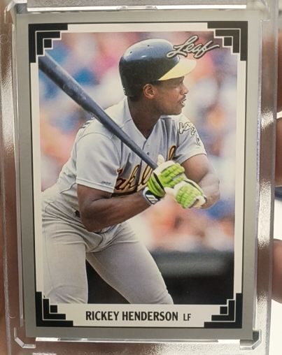 1991 Leaf Previews #23 Rickey Henderson — front