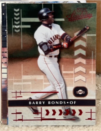 2001 Playoff Absolute Memorabilia #2 Barry Bonds — front