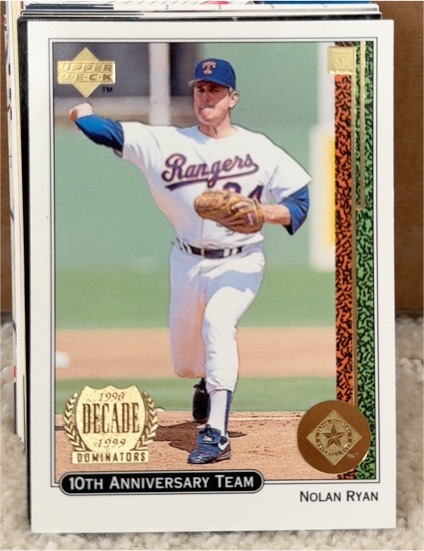 1999 Upper Deck #X9 Nolan Ryan 10th Anniversary Team — front