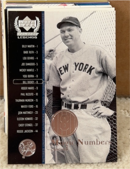 2000 Upper Deck Yankees Legends #8 Bill Dickey — front
