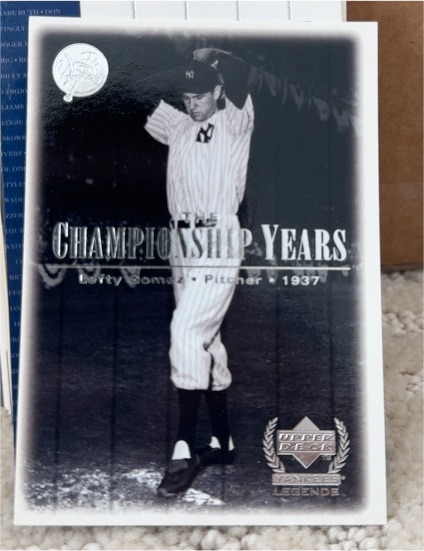 2000 Upper Deck Yankees Legends #71 Lefty Gomez — front