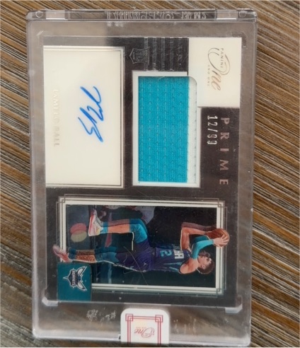 2020-21 Panini One and One #PRJ-LMB LaMelo Ball — front