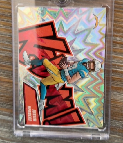 2023 Panini Absolute Kaboom! Horizontal #2 Justin Herbert — front