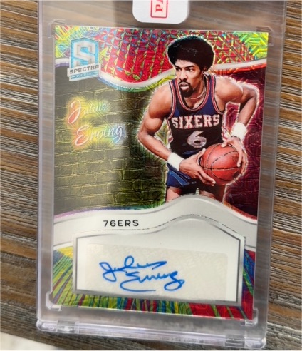 2023-24 Panini Spectra Colorgraphs #CG-JEV Julius Erving — front