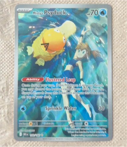 2025 Pokémon SV10 Destined Rivals #193 Misty's Psyduck Illustration Rare — front