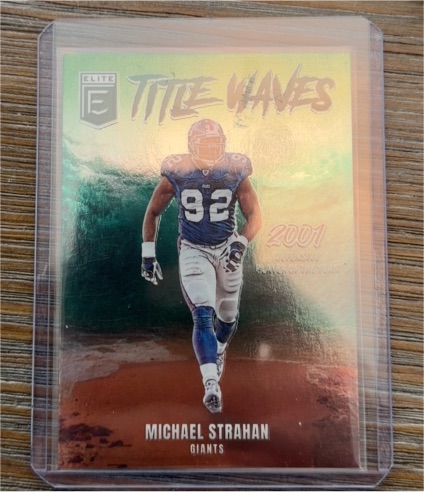 2025 Panini Donruss Elite #9 Michael Strahan Title Waves — front