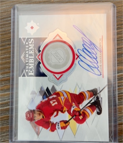 2023-24 Upper Deck Ultimate Emblems #UE-YS Yegor Sharangovich — front