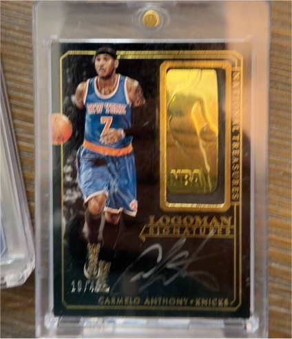 2014 Panini National Treasures #19 Carmelo Anthony — front