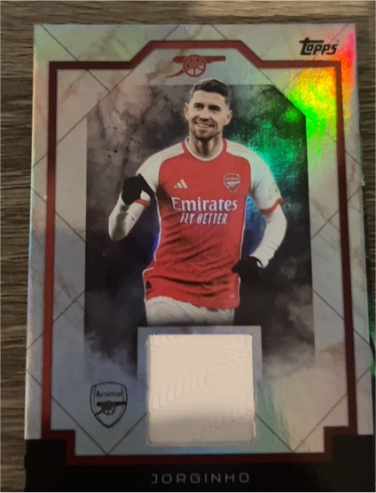 2023-24 Topps Arsenal Jorginho Marble Hall Relic — front