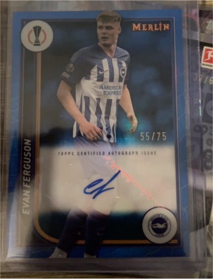 2023-24 Topps Merlin UEFA Club Competitions #32 Evan Ferguson — front