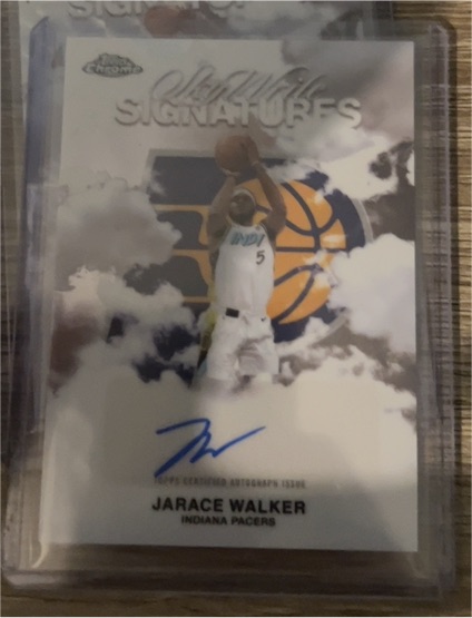 2025-26 Topps Chrome Sky Write Signatures #SWS-JW Jarace Walker — front