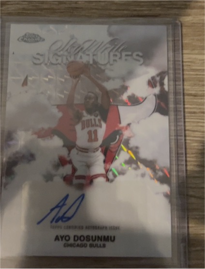 2025-26 Topps Chrome SkyWrite Signatures #SWS-AD Ayo Dosunmu — front