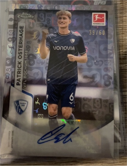 2023 Topps Chrome Bundesliga #39 Patrick Osterhage VfL Bochum 1848 — front