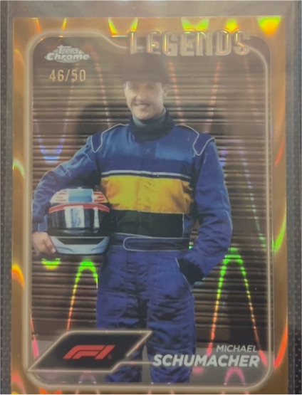 2024 Topps Chrome Formula 1 Legends #46/50 Michael Schumacher — front
