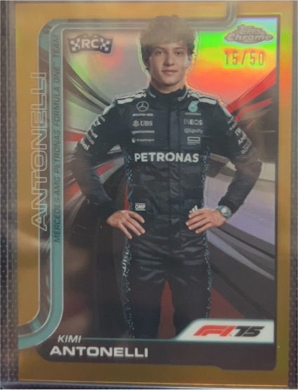 2025 Topps Chrome Formula 1 #15 Kimi Antonelli — front
