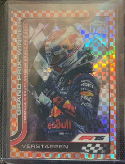 2025 Topps Chrome Formula 1 #94 Max Verstappen Grand Prix Winner — front
