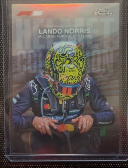 2025 Topps Chrome Formula 1 #HC-4 Lando Norris Helmet Collection — front