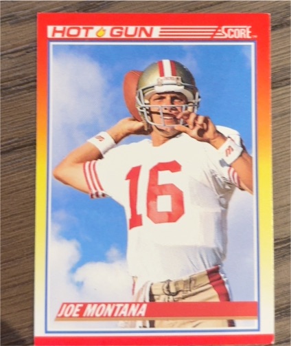1990 Score #311 Joe Montana — front