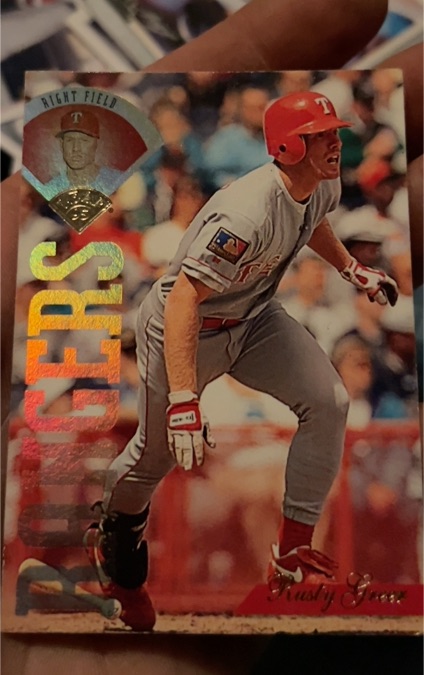 1995 Leaf #61 Rusty Greer — front