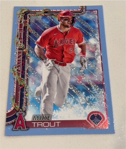 2025 Topps Holiday #H50 Mike Trout — front