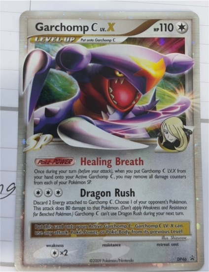 2009 Pokémon DP46 Garchomp C LV.X — front