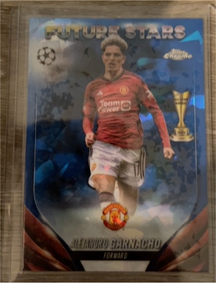 2023-24 Topps Chrome UEFA Club Competitions #115 Alejandro Garnacho — front
