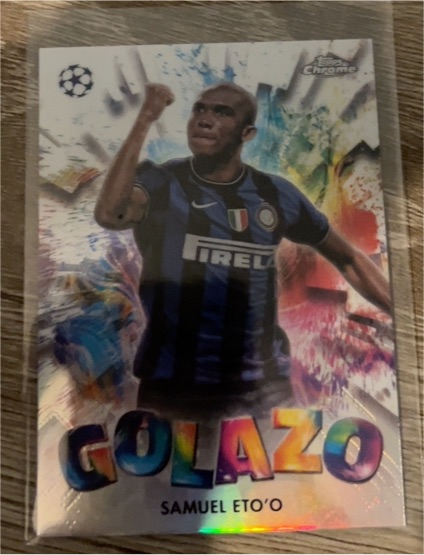 2024-25 Topps Chrome UEFA Club Competitions #GZ-13 Samuel Eto'o Golazo — front