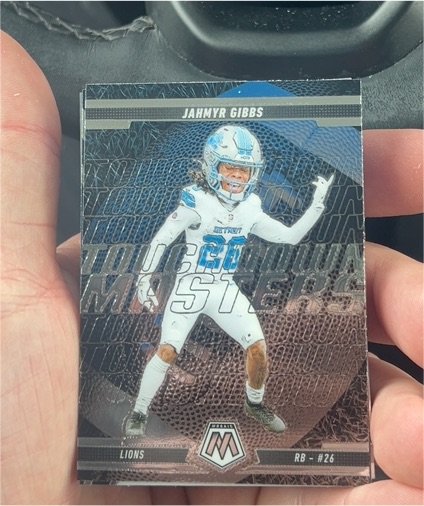 2025 Panini Mosaic #6 Jahmyr Gibbs Touchdown Masters — front