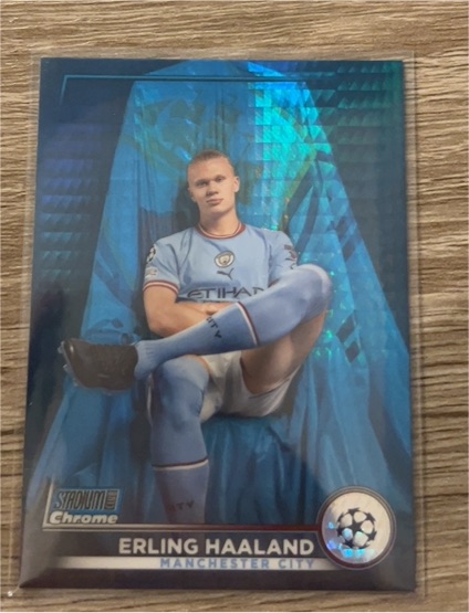 2022-23 Topps Stadium Club Chrome #92 Erling Haaland — front