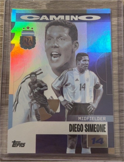 2023 Topps Diego Simeone Camino Argentina Soccer Card — front