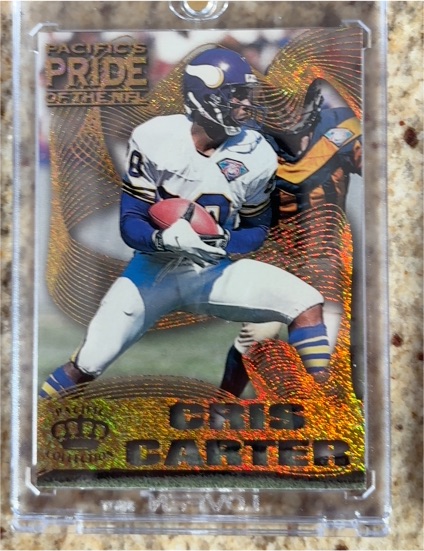1995 Pacific Crown Royale Pride of the NFL #PN-8 Cris Carter — front