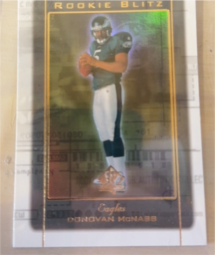 1999 Upper Deck SP Authentic Rookie Blitz #RB5 Donovan McNabb — front