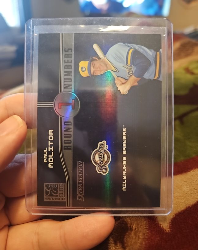2004 Donruss Elite Extra Edition Round Numbers #RN-4 Paul Molitor — front