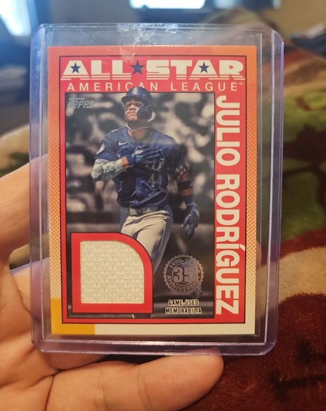 2025 Topps Series 2 #90ASR-JRO Julio Rodriguez 1990 All-Star Relics — front