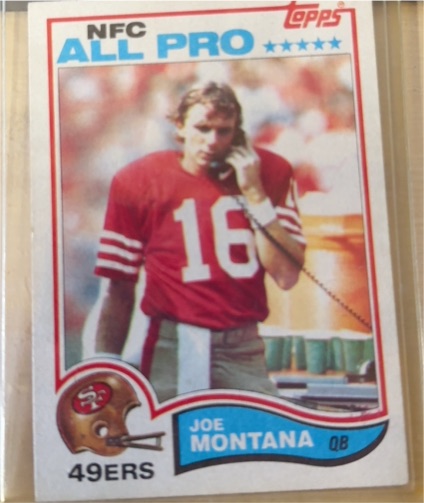 1982 Topps #488 Joe Montana — front