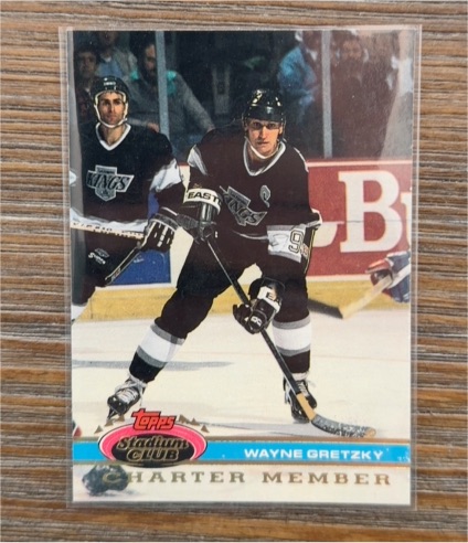 1991 Topps Stadium Club Charter Member #46 Wayne Gretzky — front