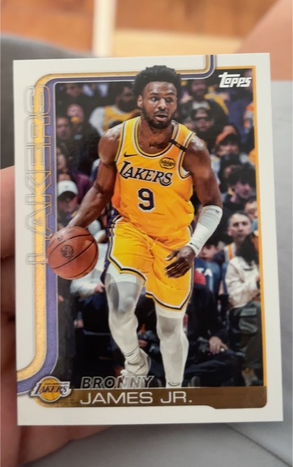 2025-26 Topps #152 Bronny James Jr. — front