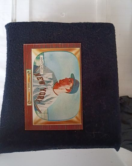 1955 Bowman #124 Johnny Antonelli — front