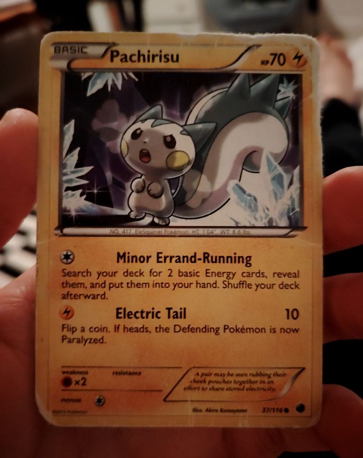 2013 Pokémon Black & White Plasma Freeze #37 Pachirisu — front