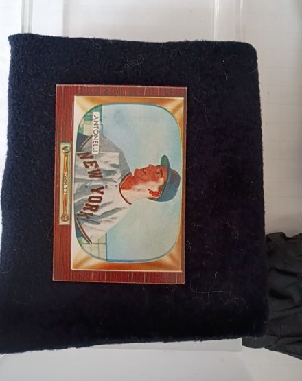 1955 Bowman #124 Johnny Antonelli — front