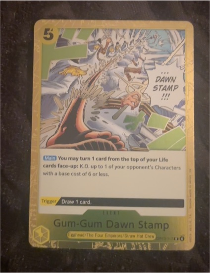 One Piece TCG OP13-117 Gum-Gum Dawn Stamp — front