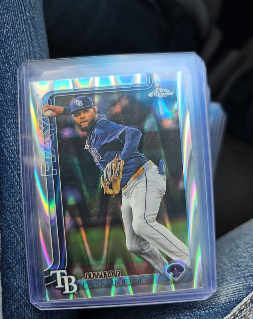 2025 Topps Chrome Update Series #USC109 Junior Caminero — front
