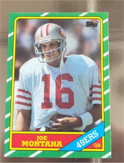 1986 Topps #156 Joe Montana — front