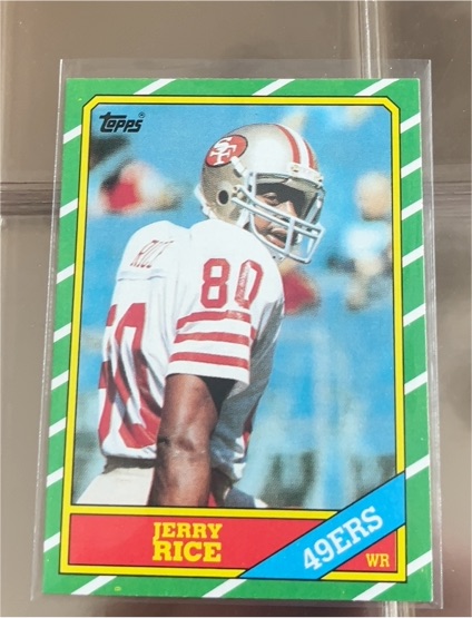 1986 Topps #161 Jerry Rice — front